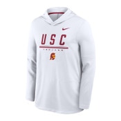 USC Trojans Men's Nike White Dri-FIT Lightweight Hoodie
